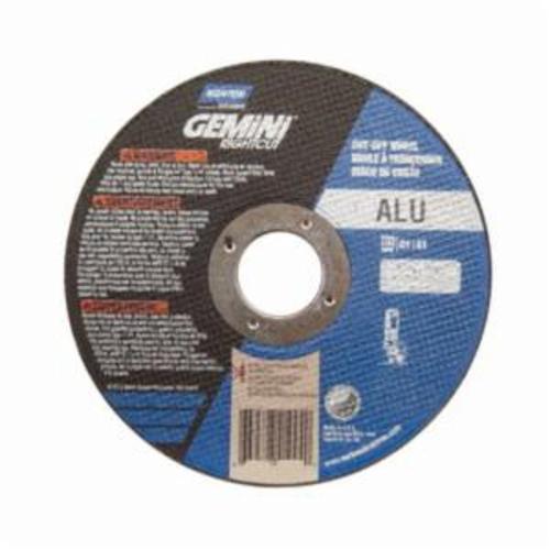 Norton® Gemini® RightCut™ 66252841997 Contaminant-Free Cut-Off Wheel, 4-1/2 in Dia x 0.045 in THK, 7/8 in Center Hole, 36 Grit, Aluminum Oxide Abrasive