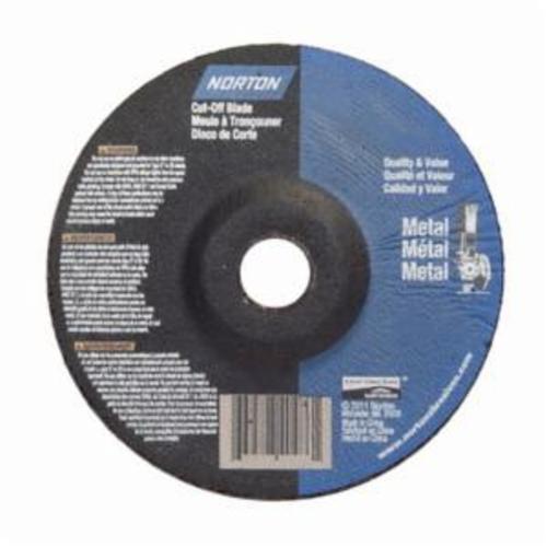 Norton® RightCut™ 66252842015 All Purpose Cut-Off Wheel, 6 in Dia x 0.045 in THK, 7/8 in Center Hole, 24 Grit, Aluminum Oxide Abrasive