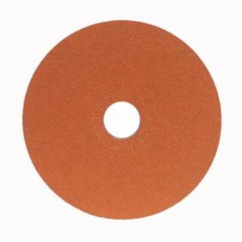 Norton® Blaze® 66254464821 SG F980 Heavy Duty Coated Abrasive Disc, 5 in Dia, 7/8 in Center Hole, 36 Grit, Extra Coarse Grade, Premium Ceramic Alumina Abrasive, Center Mount Attachment