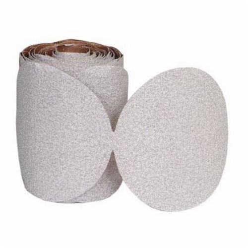 Norton® No-Fil® Adalox® 66261131545 A275OP Hook and Loop Disc, 5 in Dia, P180 Grit, Fine Grade, Aluminum Oxide Abrasive, Latex Paper Backing