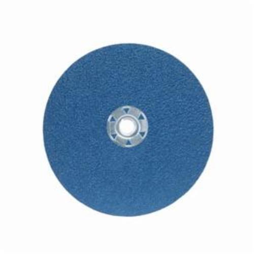 Norton® BlueFire® 66261138817 F826P Heavy Duty Coated Abrasive Disc, 7 in Dia, 5/8-11 Center Hole, 50 Grit, Coarse Grade, Zirconia Alumina Abrasive, Speed Change Fastener Attachment