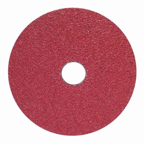 Norton® Blaze® 69957398005 SG F980 Heavy Duty Coated Abrasive Disc, 5 in Dia, 7/8 in Center Hole, 24 Grit, Extra Coarse Grade, Premium Ceramic Alumina Abrasive, Center Mount Attachment