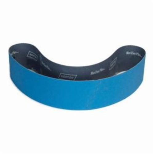 Norton® BlueFire® 78072736062 R823P File Coated Abrasive Belt, 3/8 in W x 13 in L, 80 Grit, Coarse Grade, Zirconia Alumina Abrasive, Polyester Backing