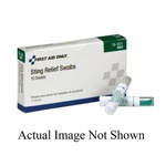 Pac-Kit® 19-001 Anesthetic Anti-Septic Sting Relief Swab, 4 in L x 3/4 in W x 2-1/4 in H