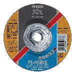PFERD Universal Line PS-FORTE 69901177 Depressed Center Wheel, 4-1/2 in Dia x 1/4 in THK, 24 Grit, Aluminum Oxide Abrasive