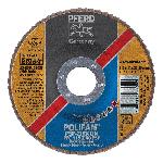 PFERD Polifan® 67766115 Universal Line PSF-Z Unthreaded Coated Abrasive Flap Disc, 4-1/2 in Dia, 7/8 in Center Hole, 60 Grit, Zirconia Alumina Abrasive, Type 29 Conical Disc