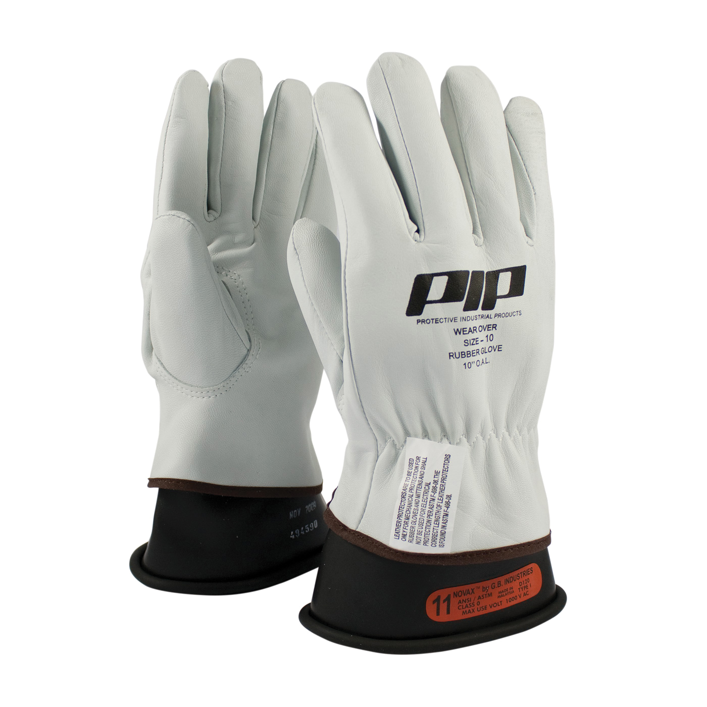 PIP® 148-1000/10 General Purpose Gloves, Driver, SZ 10, Top Grain Goatskin Leather Palm, Top Grain Goatskin Leather, Natural, Slip-On Cuff, Uncoated Coating, Resists: Abrasion, Unlined Lining, Full Finger/Keystone Thumb