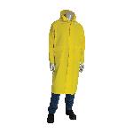 PIP® FALCON™ Base35™ 201-300X1 2-Piece Premium Waterproof Rain Coat, Unisex, XL, Yellow, Corduroy/Polyester/PVC, Resists: Chemical and Water