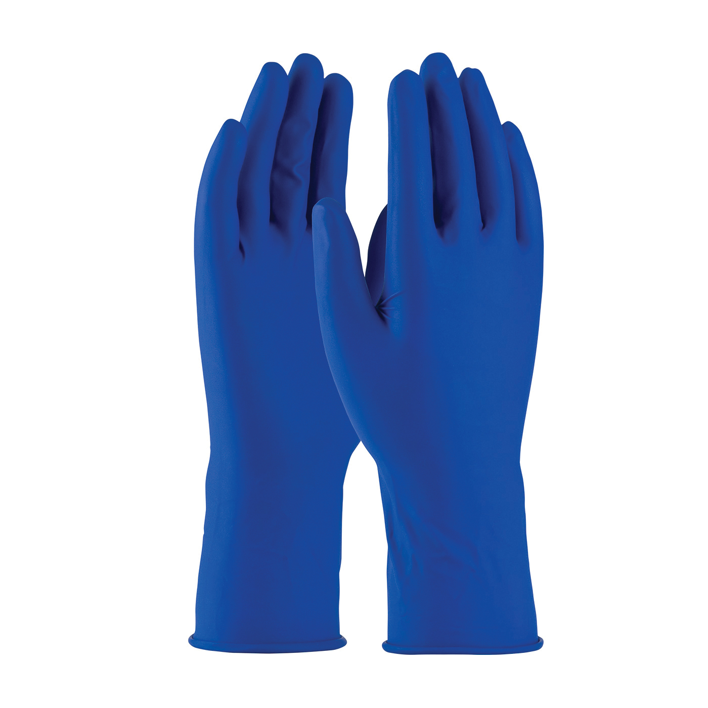 PIP® 2550/XL Heavy Weight Disposable Gloves, XL, Latex, Blue, 11-3/4 in L, Non-Powdered, Textured, 14 mil THK, Application Type: Exam/Medical Grade, Ambidextrous Hand
