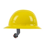 PIP® 280-FBW4200-20 Full Brim Non-Vented Hard Hat With HDPE Shell, 6-5/8 Fits Mini Hat, 8 Fits Max Hat, Cotton/HDPE/Polyester, 4-Point Polyester Textile Suspension, ANSI Electrical Class Rating: Class E, ANSI Impact Rating: ANSI/ISEA Z89.1 Type I
