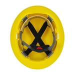 PIP® 280-FBW4200-20 Full Brim Non-Vented Hard Hat With HDPE Shell, 6-5/8 Fits Mini Hat, 8 Fits Max Hat, Cotton/HDPE/Polyester, 4-Point Polyester Textile Suspension, ANSI Electrical Class Rating: Class E, ANSI Impact Rating: ANSI/ISEA Z89.1 Type I