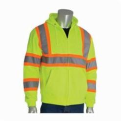 PIP® 323-HSSPLY Two-Tone Sweatshirt, Hi-Viz Lime Yellow, Polyester Fleece
