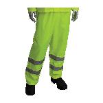 PIP® FALCON™ Viz™ 353-1000LY-4X/5X 2-Piece Rainsuit Set, 4XL/5XL, Hi-Viz Yellow, Polyester, 64 in Waist, 33-1/2 in L Inseam, Concealable Hood