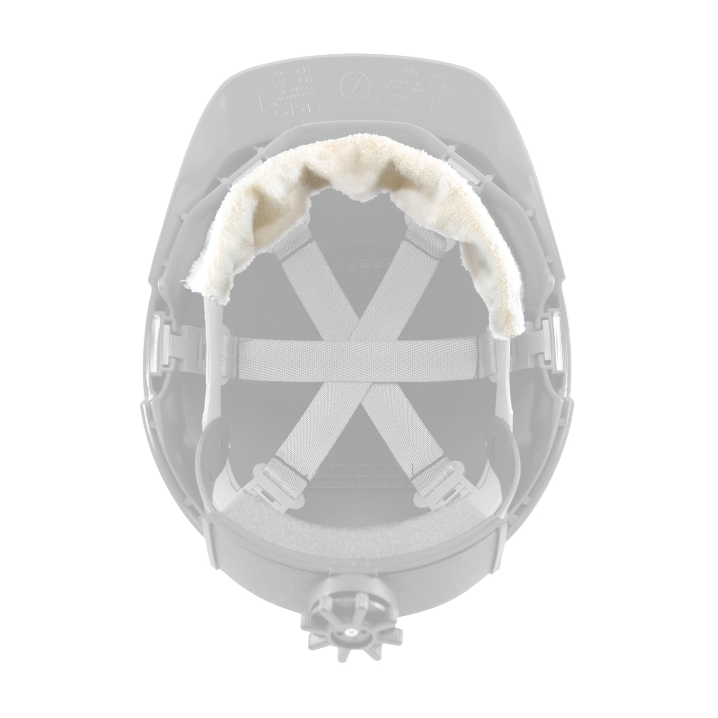 PIP® 396-20870-BGE EZ-Cool® Hard Hat Sweatband, Universal, Beige, Cotton Terry Cloth with Plastic Snap