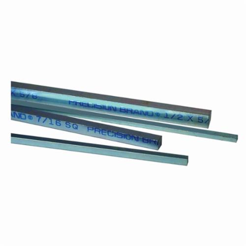 Precision Brand® 54500 Oversized Square Keystock, 1 ft L x 1 in W x 1 in H, Steel, Plain