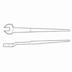 Proto® JC908 Structural Open End Wrench, Imperial, 1-1/4 in, 19-1/2 in OAL, Offset Head, Black Oxide, Alloy Steel