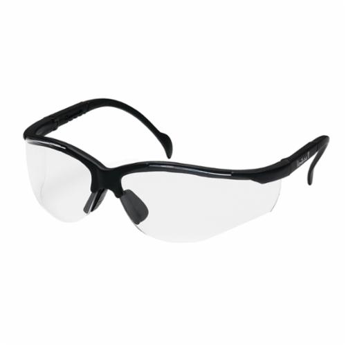 Pyramex® SB1810S Safety Eyewear, Anti-Scratch, Clear Lens, Black, Nylon 6.6 Frame, Polycarbonate Lens, ANSI P Z87.1, CAN/CSA Z94.3-15, CE EN166, MIL-PRF 32432