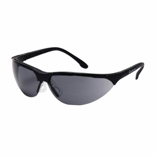 Pyramex® SB2820S Fully Adjustable Safety Eyewear, Anti-Scratch, Gray Lens, Black, Polycarbonate Frame, ANSI Z87.1, CE EN166, MIL-PRF 32432