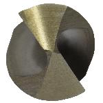 Drill America DWDCO13/32 Economy Heavy Duty Jobber Length Drill Bit, 13/32 in Drill - Fraction, 0.4062 in Drill - Decimal Inch, 135 deg Point, Cobalt, Gold