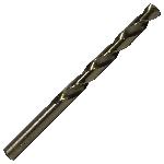 Drill America DWDCO23/64 Economy Heavy Duty Jobber Length Drill Bit, 23/64 in Drill - Fraction, 0.3594 in Drill - Decimal Inch, 135 deg Point, Cobalt, Gold