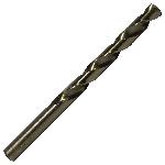 Drill America DWDCO31/64 Economy Heavy Duty Jobber Length Drill Bit, 31/64 in Drill - Fraction, 0.4844 in Drill - Decimal Inch, 135 deg Point, Cobalt, Gold