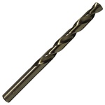 Drill America DWDCO3/16 Economy Heavy Duty Jobber Length Drill Bit, 3/16 in Drill - Fraction, 0.1875 in Drill - Decimal Inch, 135 deg Point, Cobalt, Gold