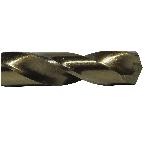 Drill America DWDCO5/32 Economy Heavy Duty Jobber Length Drill Bit, 5/32 in Drill - Fraction, 0.1562 in Drill - Decimal Inch, 135 deg Point, Cobalt, Gold