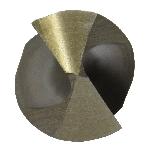 Qualtech DWDCO5/8 Economy Heavy Duty Silver and Deming Drill, 5/8 in Drill - Fraction, 0.625 in Drill - Decimal Inch, 1/2 in Shank, Cobalt