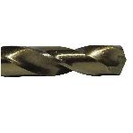 Drill America DWDCO7/16 Economy Heavy Duty Jobber Length Drill Bit, 7/16 in Drill - Fraction, 0.4375 in Drill - Decimal Inch, 135 deg Point, Cobalt, Gold