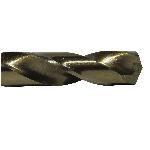 Drill America DWDCO7/64 Economy Heavy Duty Jobber Length Drill Bit, 7/64 in Drill - Fraction, 0.1094 in Drill - Decimal Inch, 135 deg Point, Cobalt, Gold
