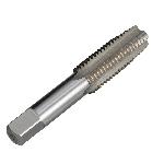 Qualtech DWT54994 Straight Flute Hand Tap, Right Hand Cutting, 1-1/4-7 Thread, H4 Thread Limit, Taper Chamfer, 4 Flutes, Bright, HSS