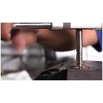 Qualtech DWT54994 Straight Flute Hand Tap, Right Hand Cutting, 1-1/4-7 Thread, H4 Thread Limit, Taper Chamfer, 4 Flutes, Bright, HSS