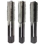 Qualtech DWTS3/8-24 Hand Tap Set, Right Hand Cutting, Bottoming/Plug/Taper Chamfer