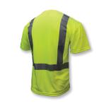 RADWEAR™ ST11-2PGS-3X Safety T-Shirt, Unisex, 3XL, Hi-Viz Green, Wicking Polyester Mesh, 81-9/32 in L