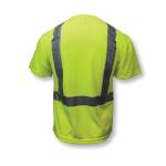 RADWEAR™ ST11-2PGS-XL Safety T-Shirt, Unisex, XL, Hi-Viz Green, Wicking Polyester Mesh, 76-13/64 in L