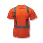 RADWEAR™ ST12-2POS-L Short Sleeve Safety Polo Shirt, L, Hi-Viz Orange, Wicking Polyester Mesh