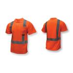 RADWEAR™ ST12-2POS-L Short Sleeve Safety Polo Shirt, L, Hi-Viz Orange, Wicking Polyester Mesh