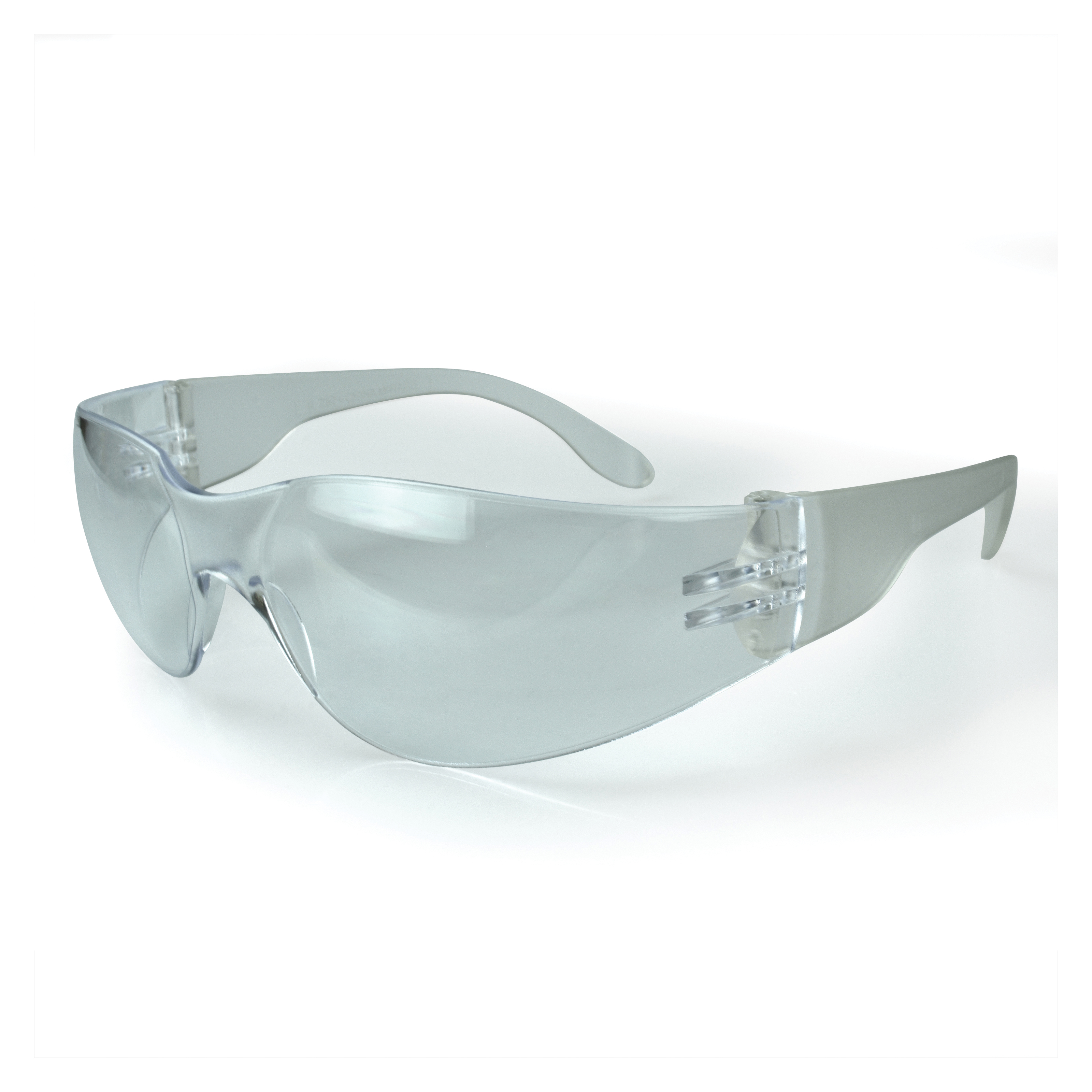 Radians® MR0111ID Mirage™ Lightweight Safety Eyewear, Anti-Fog/Impact-Resistant, Clear Lens, Frameless Frame, Polycarbonate/Foam Lined Frame, ANSI Z87.1+