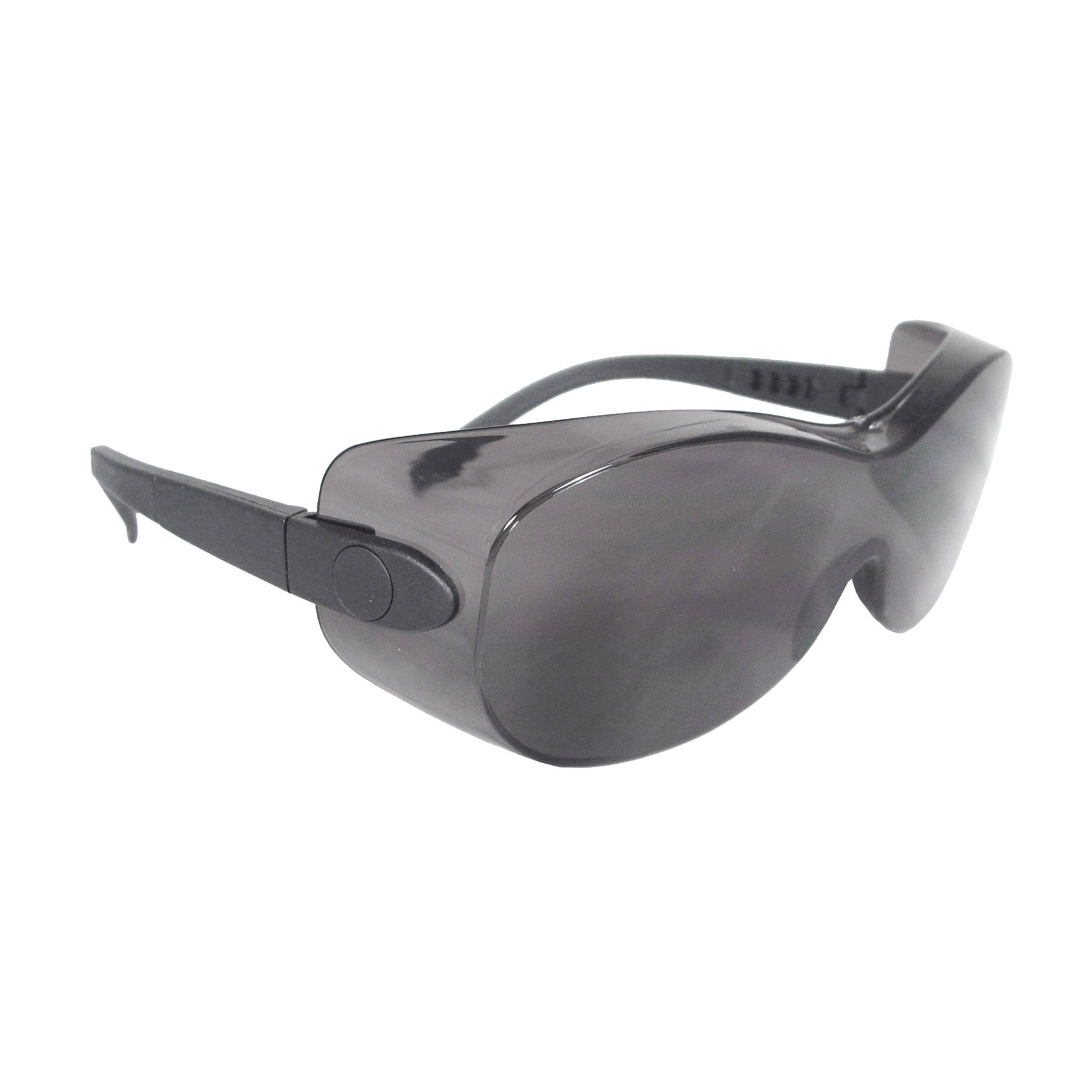 Radians® SH1-20 SH1 SHEATH™ OTG Safety Eyewear, Hard Coat/Impact-Resistant, Smoke Lens, Gray/Smoke, Plastic Frame, Polycarbonate Lens, ANSI Z87.1+
