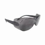 Radians® SH1-20 SH1 SHEATH™ OTG Safety Eyewear, Hard Coat/Impact-Resistant, Smoke Lens, Gray/Smoke, Plastic Frame, Polycarbonate Lens, ANSI Z87.1+