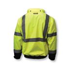 Radians® SJ210B-3ZGS 3-in-1 Deluxe Bomber Jacket, Black/Hi-Viz Green, Polyester, Specifications Met: ANSI/ISEA 107-2010 Class 3