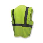 Radians® SV2ZGMM Economy Safety Vest, M, Hi-Viz Green, Polyester, Zipper Closure, 2 Pockets, ANSI Class: Class 2, ANSI/ISEA 107-2015