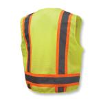 Radians® SV46GM Break-Away Surveyor Vest, Hi-Viz Green, Polyester, Zip-N-Rip™ Closure, 7 Pockets, ANSI Class: Class 2, ANSI/ISEA 107-2015 Type R