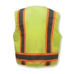 Radians® SV46GM Break-Away Surveyor Vest, Hi-Viz Green, Polyester, Zip-N-Rip™ Closure, 7 Pockets, ANSI Class: Class 2, ANSI/ISEA 107-2015 Type R