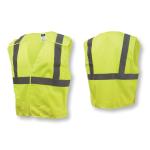 Radians® SV4GMM Economy Break-Away Safety Vest, M, Hi-Viz Green, Polyester, Hook and Loop Closure, 3 Pockets, ANSI Class: Class 2, ANSI/ISEA 107-2015