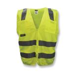 Radians® SV8GMM Standard Safety Vest, M, Hi-Viz Green, Polyester Mesh, Zipper Closure, 6 Pockets, ANSI Class: Class 2, ANSI/ISEA 107-2015 Type R