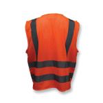 Radians® SV8OMXL Standard Safety Vest, XL, Hi-Viz Orange, Polyester Mesh, Zipper Closure, 6 Pockets, ANSI Class: Class 2, ANSI/ISEA 107-2015 Type R