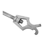 Reed 02283 Hydrant Wrench, 20 in L, Steel Handle, Cast Ductile Iron Head, For Use With 1-3/4 in Pentagon and 1-1/4 in Square Hydrant Nuts, Zinc-Chromate