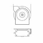 Reelcraft® 5650 OLP 5005 Low Pressure Premium Duty Hose Reel With Hose, 3/8 in ID x 3/5 in OD x 50 ft L Hose, 300 psi Pressure, 16-1/2 in Dia x 2-1/2 in W Reel, Domestic