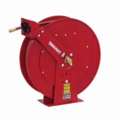 Reelcraft® D83075 OLP 80000 Dual Pedestal Heavy Duty Low Pressure Hose Reel With Hose, 3/4 in ID x 1-3/40 in OD x 75 ft L Hose, 250 psi Pressure, 24 in Dia x 7-7/8 in W Reel, Domestic